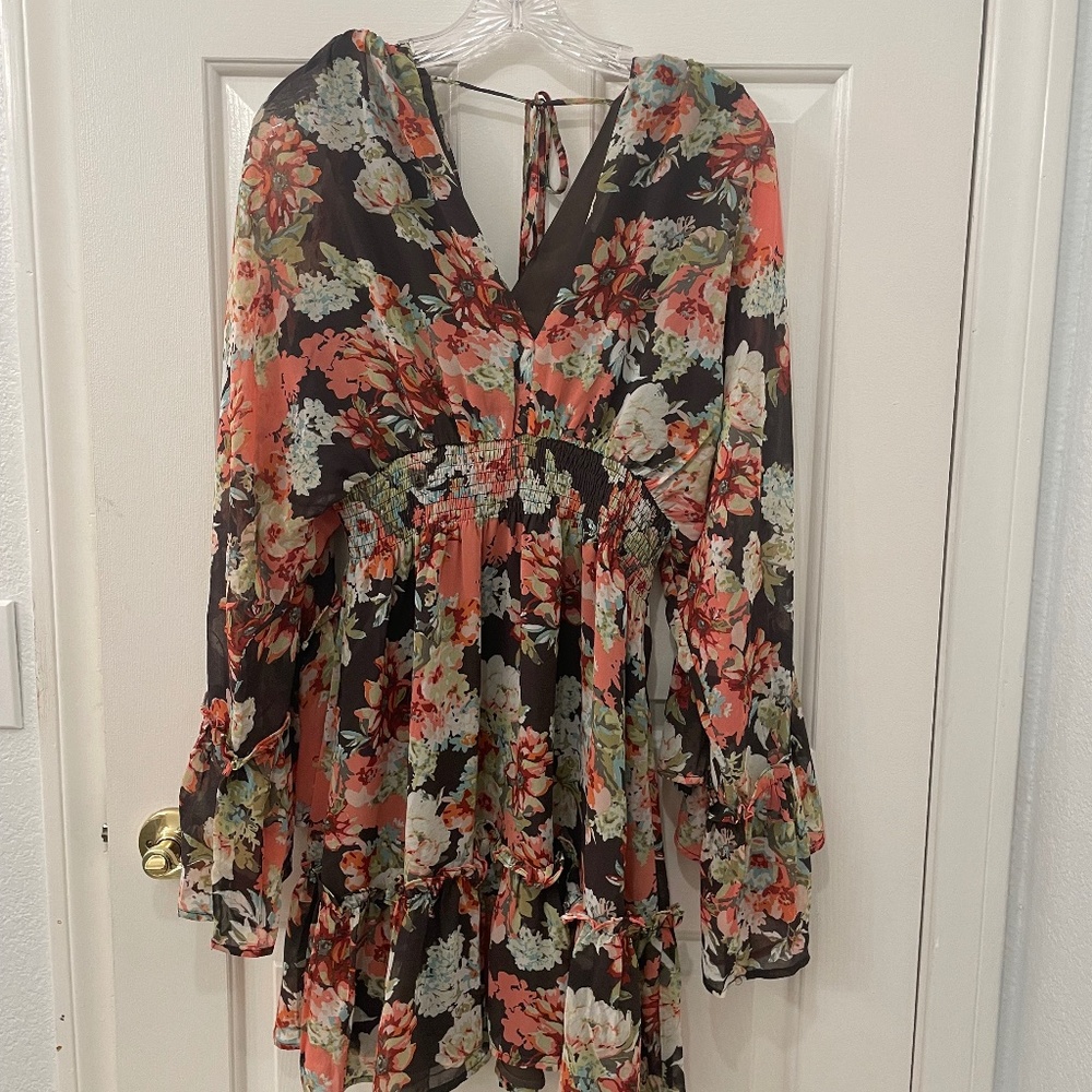 Floral mini dress